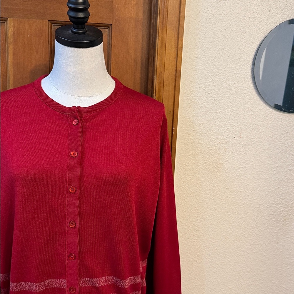 PRICE FIRM Vintage Givenchy Sport Red Sweater Size 42 - Picture 4 of 7